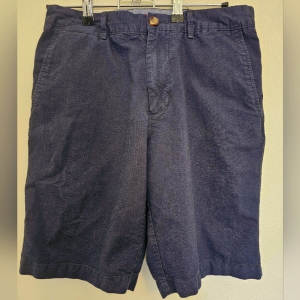 Merona Men's Dark Blue Flat Front Shorts Sz 30